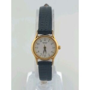 New Batt & Strap - Vintage SEIKO 1N01-0E10 Gold Tone Women's Watch 20mm